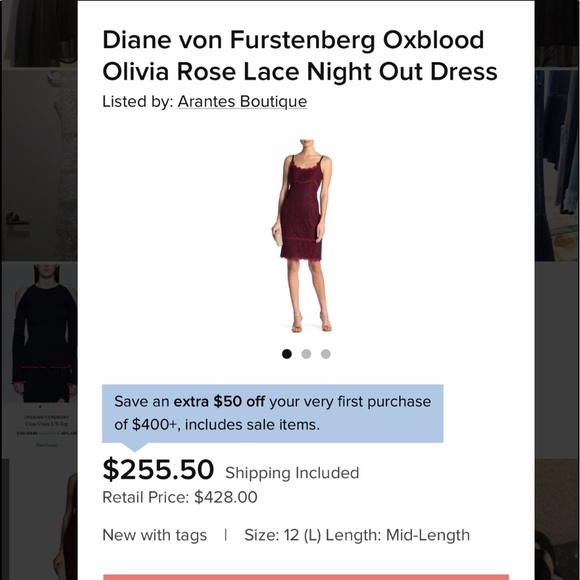DVF Olivia Rose Lace Dress DVF Olivia Rose Lace Dress